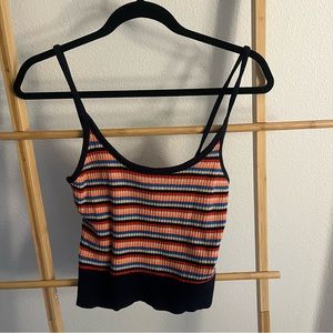 Forever 21 cute colorful knit top size L (fits like S/M) gently worn
